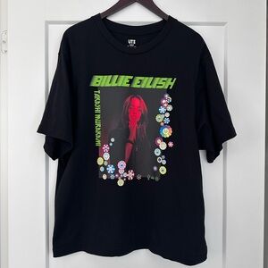 UNIQLO BILLIE EILISH X TAKASHI MURAKAMI T-SHIRT IN BLACK